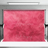 Aperturee - Aperturee Vibrant Pink and Magenta Textured Photography Backdrop Abstract Painterly Stucco Wall for Studio Shoots