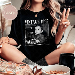Aperturee - Aperturee Vintage 1995 Custom Photo and Year T Shirt Gift