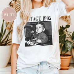 Aperturee - Aperturee Vintage 1995 Custom Photo and Year T Shirt Gift