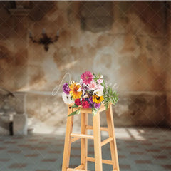 Aperturee - Aperturee Vintage Architecture Backdrop Ancient Stone Pillar and Old Wall Photography Background for Retro Portrait