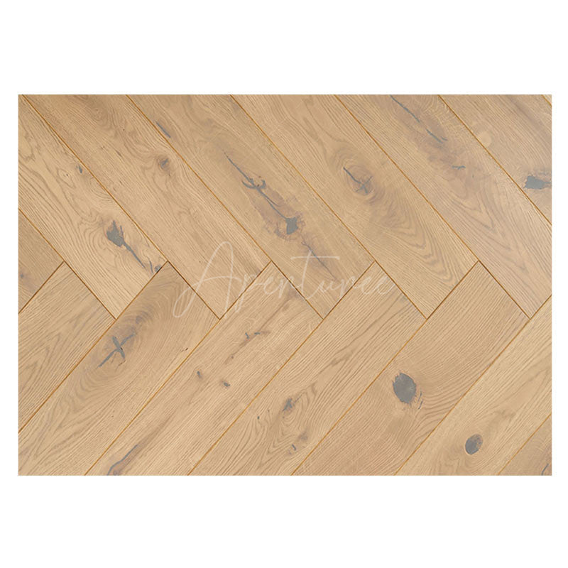 Aperturee - Aperturee Vintage Beige Natural Wooden Grain Rubber Floor Mat