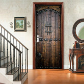 Aperturee - Aperturee Vintage Retro Wood Door Cover For Home Decoration