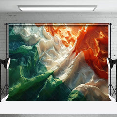 Aperturee - Aperturee Vintage Ruffled Irish Flag Abstract Photo Backdrop