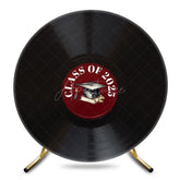 Aperturee - Aperturee Vinyl Records Bachelor Cap Round Graduation Backdrop