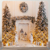 Aperturee - Aperturee Warm Light Christmas Tree Tension Fabric Backdrop