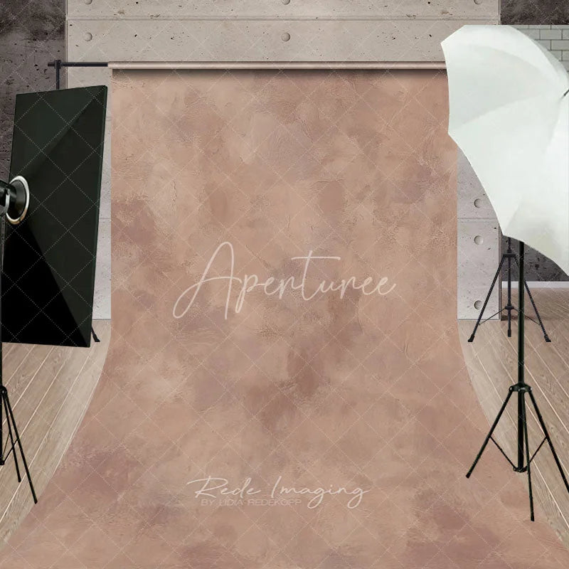 Aperturee - Aperturee Warm Muted Earthy Tones Abstract Textured Sweep Backdrop Rustic Painterly Photography Background for Portraits