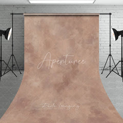 Aperturee - Aperturee Warm Muted Earthy Tones Abstract Textured Sweep Backdrop Rustic Painterly Photography Background for Portraits