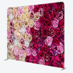 Aperturee - Aperturee Warm Romantic Colorful Roses Valentines Day Backdrop