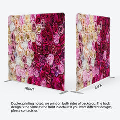 Aperturee - Aperturee Warm Romantic Colorful Roses Valentines Day Backdrop