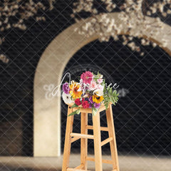 Aperturee - Aperturee Wedding Arch Floral Photography Backdrop For Studio