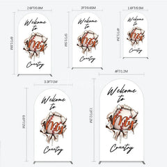 Aperturee - Aperturee Welcome to My Country Baseball Arch Backdrop Sports Theme Breakthrough Design Party Cover