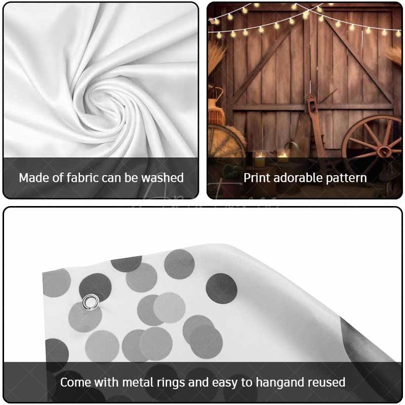 Aperturee - Aperturee Western Cowboy Style Wood Barn Garage Door Banner