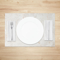 Aperturee - Aperturee White and Beige Marble Placemats Set of 4 Elegant Stone Texture for Modern Kitchen and Dining Decor