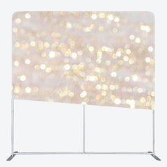 Aperturee - Aperturee White Gold Light Bokeh Square Double-Sided Backdrop
