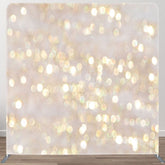Aperturee - Aperturee White Gold Light Bokeh Square Double-Sided Backdrop