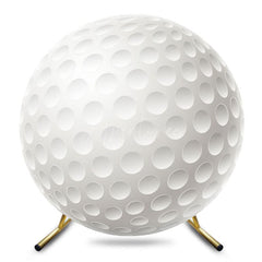 Aperturee - Aperturee White Golf Ball Sports Round Birthday Party Backdrop