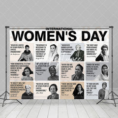 Aperturee - Aperturee White Great Person International Womens Day Backdrop