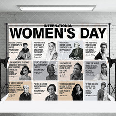 Aperturee - Aperturee White Great Person International Womens Day Backdrop