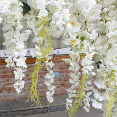 Aperturee - Aperturee White Luxury Artificial Flower Wall Wedding Decor