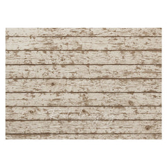 Aperturee - Aperturee White Mottled Brown Wood Rubber Floor Mat For Photo