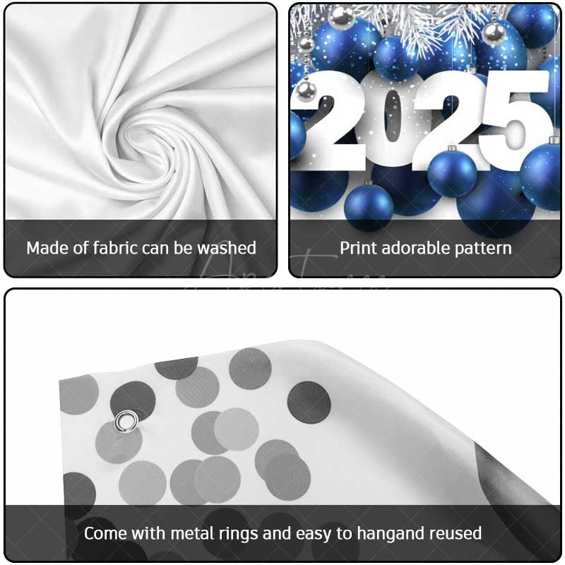 Aperturee - Aperturee White Pine Leaves Blue Balloon Garage Door Banner