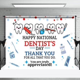 Aperturee - Aperturee White Teeth National Dentists Thank You Backdrop