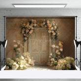 Aperturee - Aperturee White Wall Flower Spring Photography Studio Backdrop