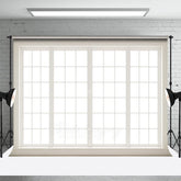 Aperturee - Aperturee White Window Clean Peace Winter Photography Backdrop