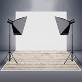 Aperturee - Aperturee White Wood Retro Mottled Rubber Floor Mat For Photo