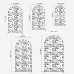 Aperturee - Aperturee Wild Animals Forest Happy Birthday Arch Backdrop