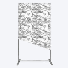 Aperturee - Aperturee Wild Animals Forest Happy Birthday Rectangle Backdrop