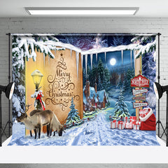 Aperturee - Aperturee Wild Field Signpost Story Book Christmas Backdrop