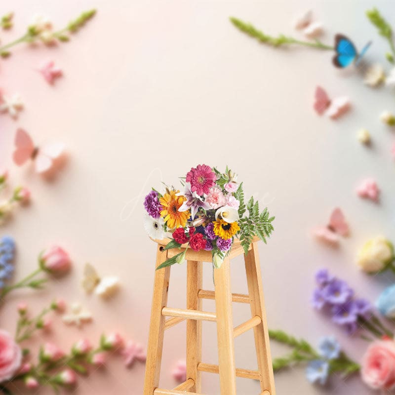 Aperturee - Aperturee Wildflower Blooming Pure Wall Spring Photo Backdrop