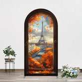 Aperturee - Aperturee Window Maple Scene Eiffel Tower Birthday Arch Backdrop