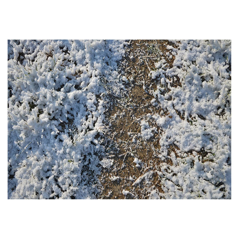 Aperturee - Aperturee Winter White Frosty Dirt Ground Rubber Floor Mat