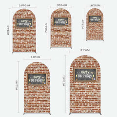 Aperturee Aperturee Wizard School Brick Wall Frame Birthday Arch Backdrop