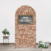 Aperturee Aperturee Wizard School Brick Wall Frame Birthday Arch Backdrop