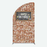 Aperturee Aperturee Wizard School Brick Wall Frame Birthday Half Moon Arch Backdrop