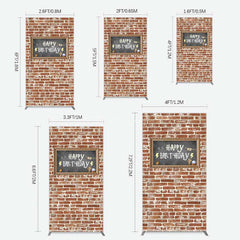 Aperturee Aperturee Wizard School Brick Wall Frame Birthday Rectangle Backdrop