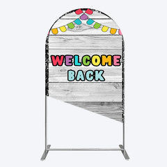 Aperturee - Aperturee Wood Classroon Welcome Back To School Arch Backdrop