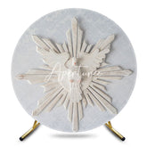 Aperturee - Aperturee Wooden Holy Spirit Pigeon Round Baptism Backdrop