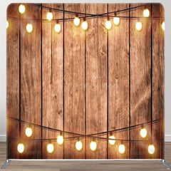 Aperturee - Aperturee Wooden With String Hearts Backdrop For Party Decor