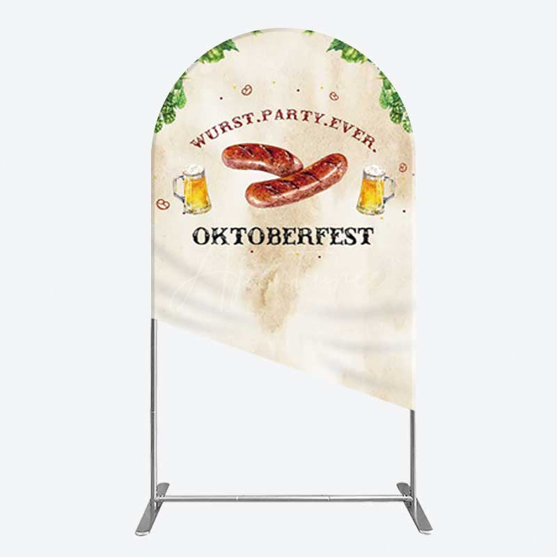 Aperturee Aperturee Wurst Party Ever Sausage Oktoberfest Arch Backdrop
