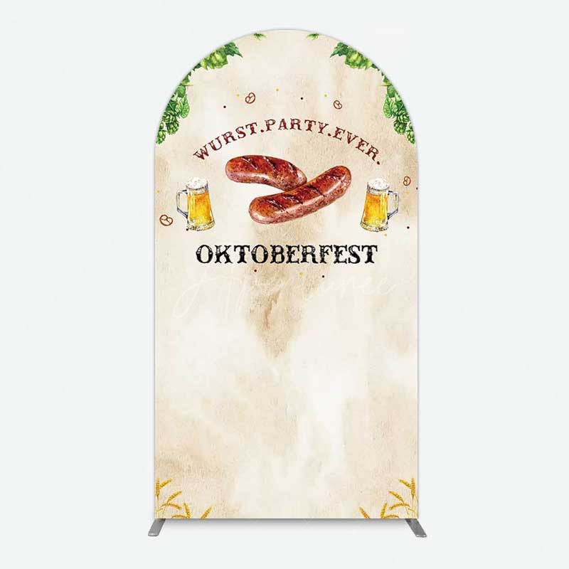 Aperturee Aperturee Wurst Party Ever Sausage Oktoberfest Arch Backdrop