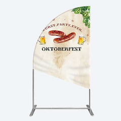 Aperturee Aperturee Wurst Party Ever Sausage Oktoberfest Half Moon Arch Backdrop