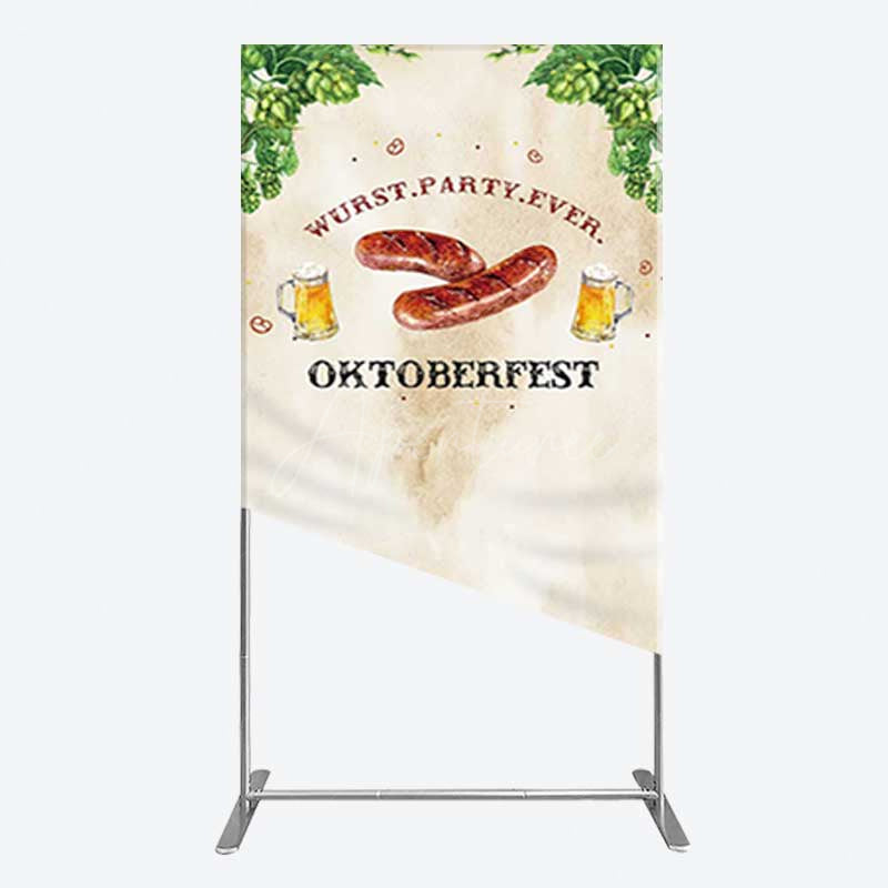 Aperturee Aperturee Wurst Party Ever Sausage Oktoberfest Rectangle Backdrop