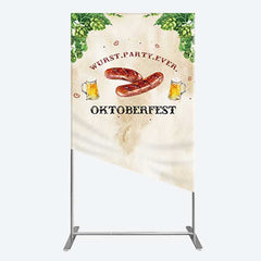 Aperturee Aperturee Wurst Party Ever Sausage Oktoberfest Rectangle Backdrop