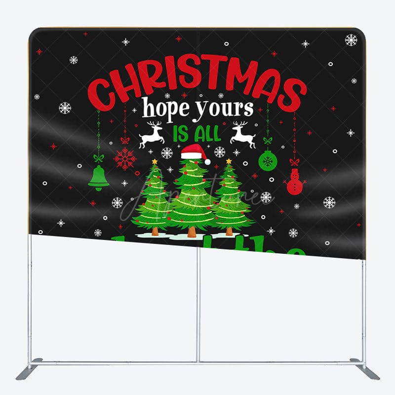 Aperturee - Aperturee Xmas Hope Merry Christmas Pillow Cover Backdrop