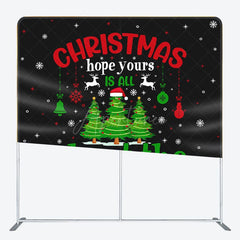 Aperturee - Aperturee Xmas Hope Merry Christmas Pillow Cover Backdrop