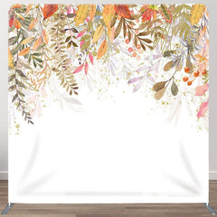 Aperturee - Aperturee Yellow Leaves Glitter Fabric Backdrop Cover for Birthday